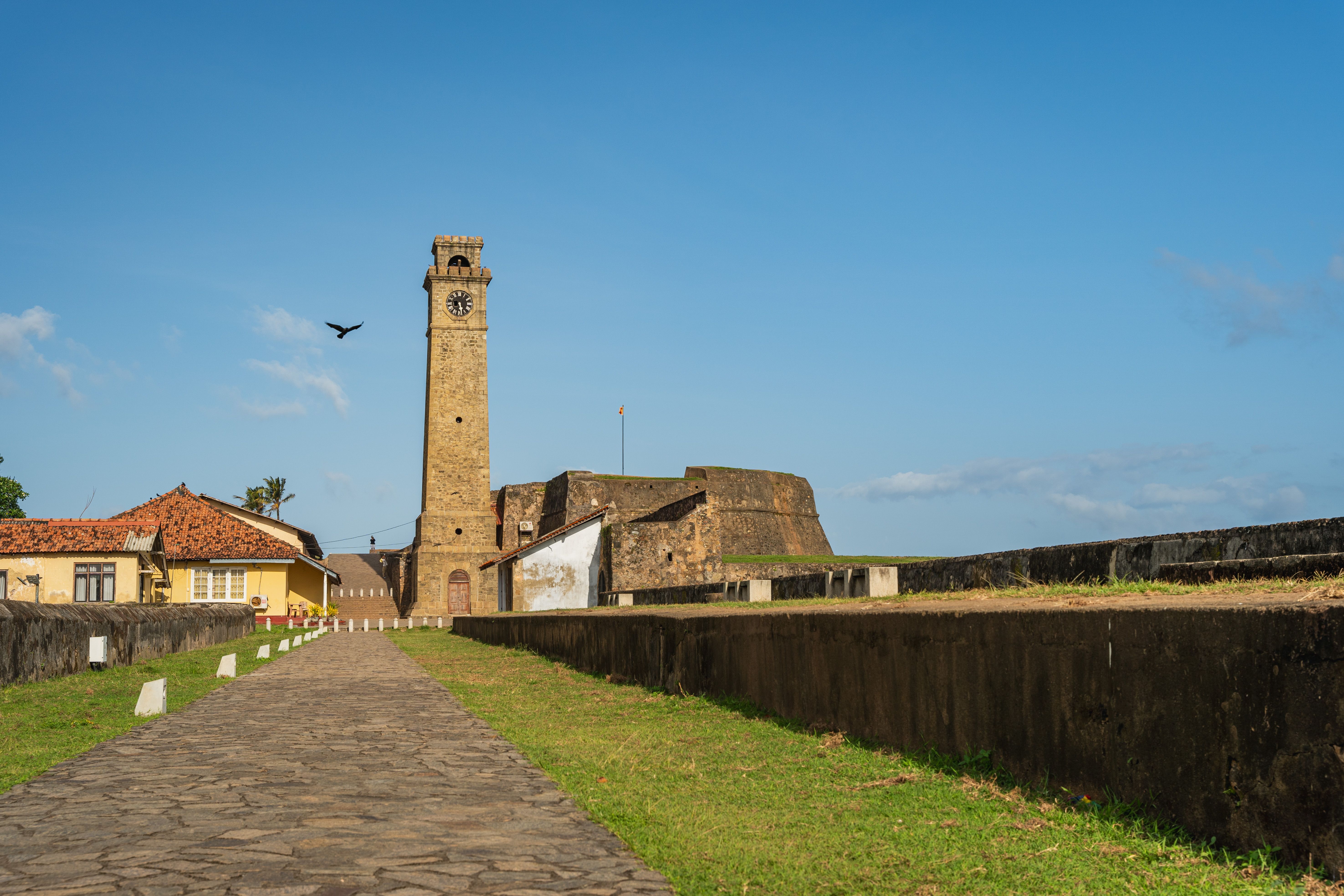 Galle Fort heritage area and property on Sri Lanka South Coast