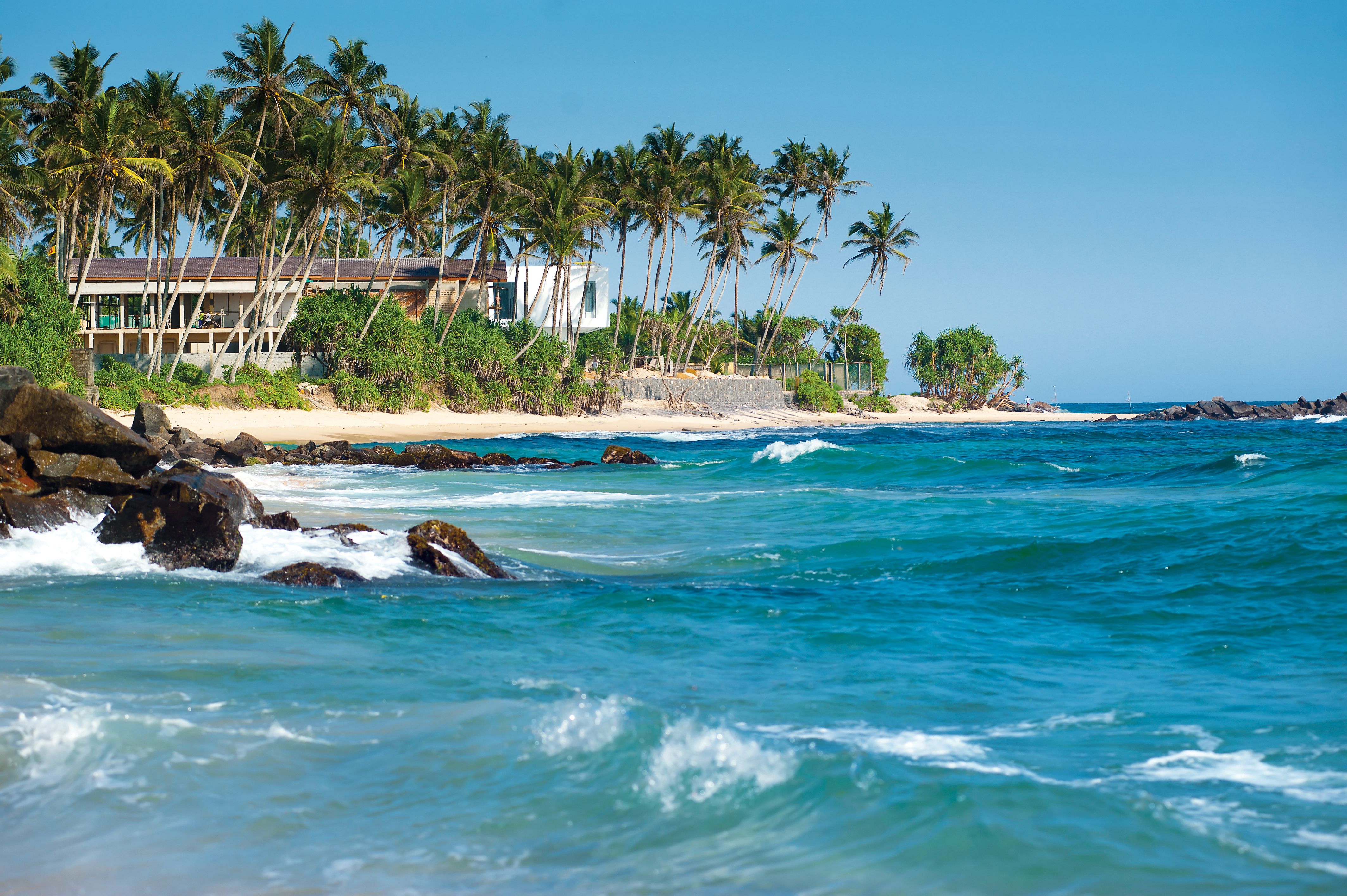 Hiriketiya bay and surf beach on Sri Lanka South Coast