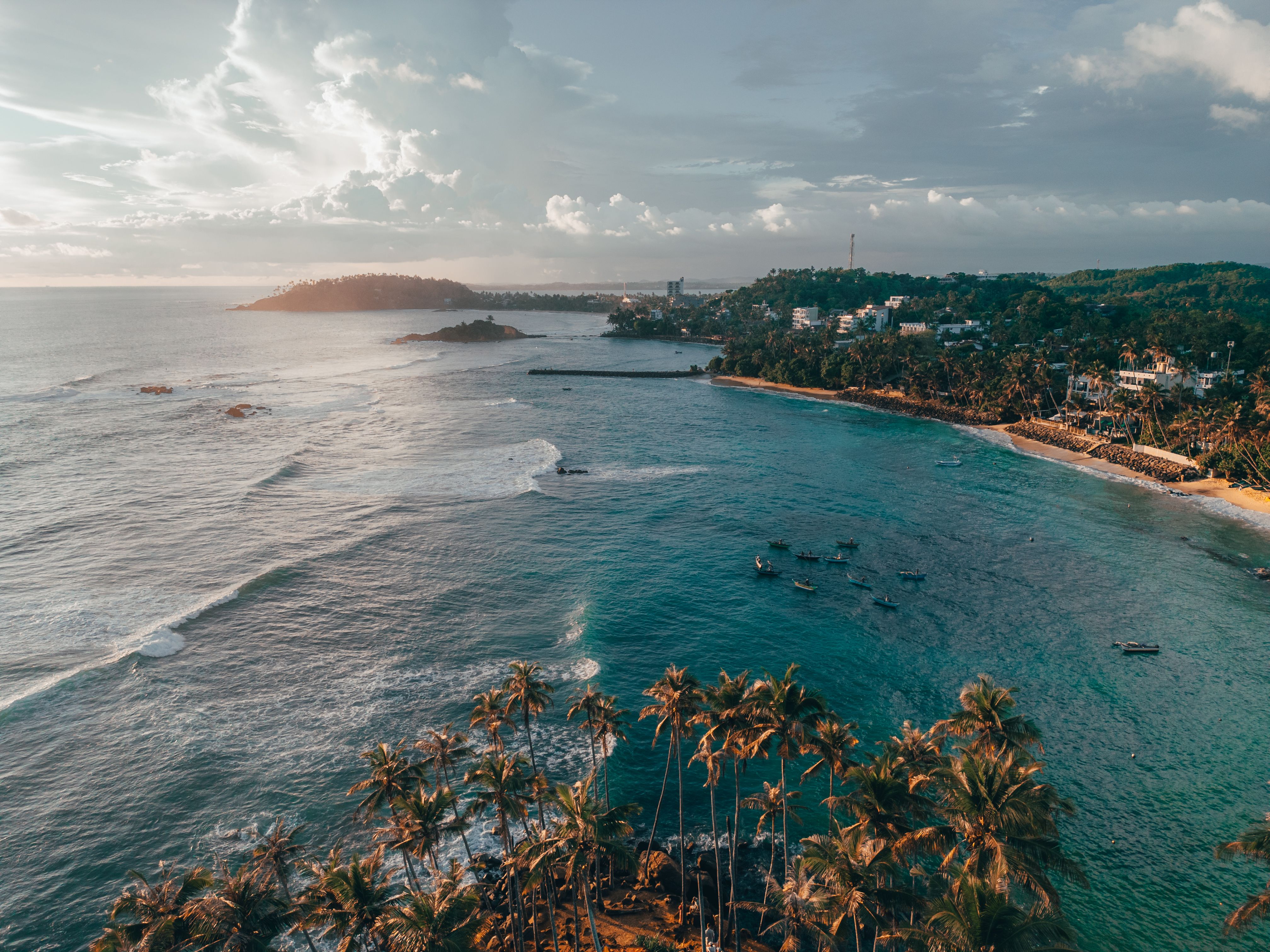 Mirissa beach and coastal property on Sri Lanka South Coast